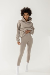 LEGGINSY ALYA CIEMNY BEŻ