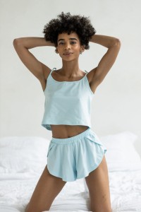 PIŻAMA DWUCZĘŚCIOWA CHILL | BABY BLUE